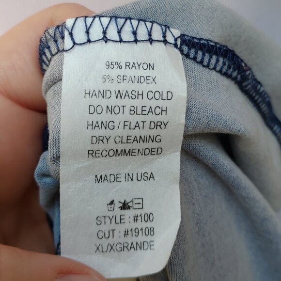 Isaac Liev Dark Blue Floral Print Cardigan Top Open-Front Long Sleeves Ruffle - Picture 11 of 11